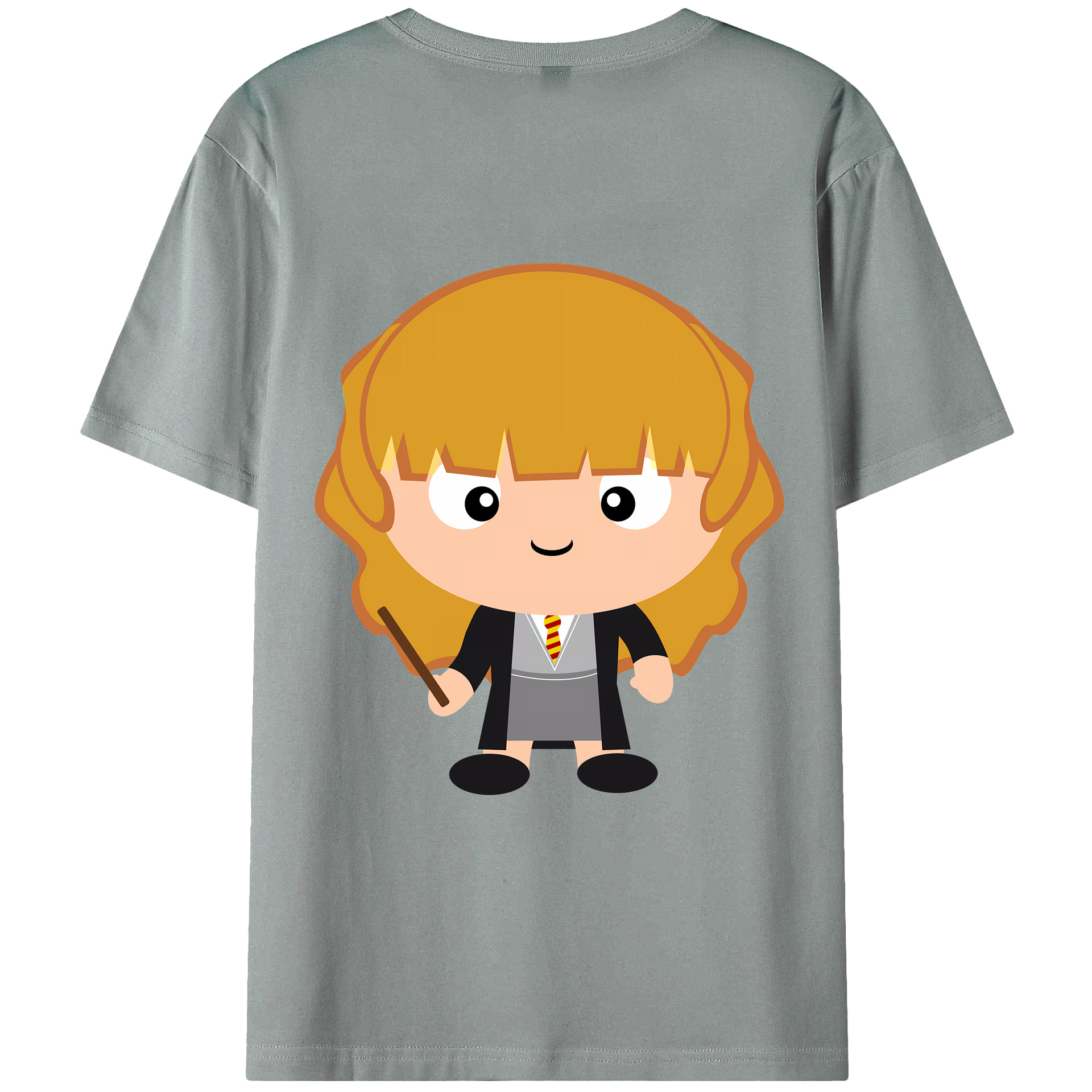 （画像用） Harry Potter ハリー・ポッターシリーズ 綿100％ メンズ半袖Tシャツ（バックプリント） 通気性